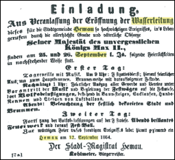 Zeitungsinserat von 1864 “Neues bayerisches Volksblatt”